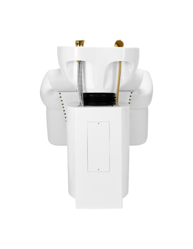 Gabbiano hairdressing wash unit Berlin gold white
