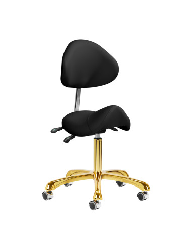 Giovanni cosmetic stool 1004 gold black