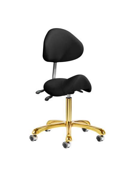 Giovanni cosmetic stool 1004 gold black