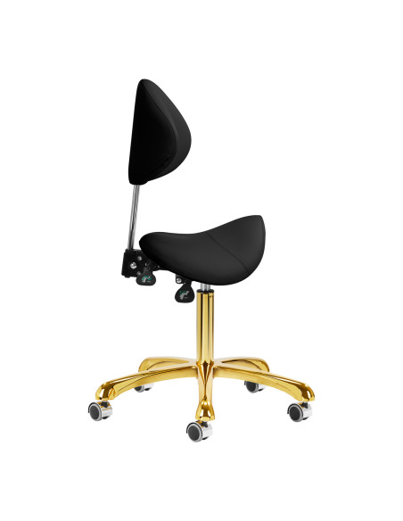 Giovanni cosmetic stool 1004 gold black