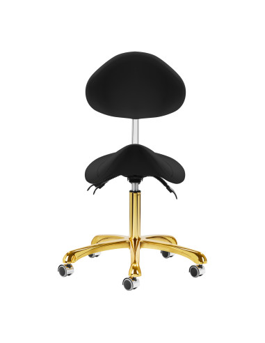 Giovanni cosmetic stool 1004 gold black