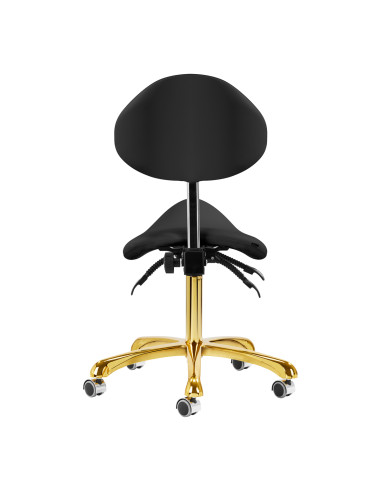 Giovanni cosmetic stool 1004 gold black
