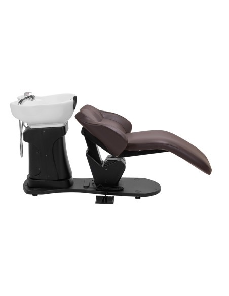 Gabbiano electric hairdressing wash unit TRYCHO brown