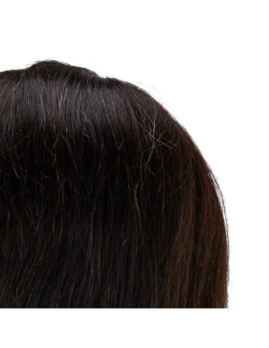 Gabbiano WZ1 hairdressing training head, natural hair, color 1, length 16"