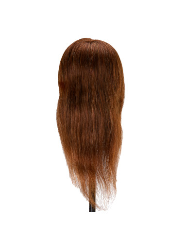 Gabbiano WZ1 hairdressing training head, natural hair, color 4, length 16"
