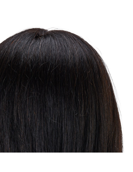 Gabbiano WZ1 hairdressing training head, natural hair, color 1, length 20"