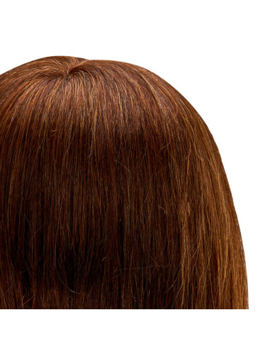 Gabbiano WZ1 hairdressing training head, natural hair, color 4, length 20"