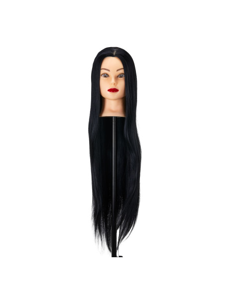 Gabbiano WZ2 hairdressing training head, synthetic hair, color 1, length 24"