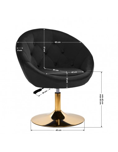 4Rico swivel chair QS-BL12G black
