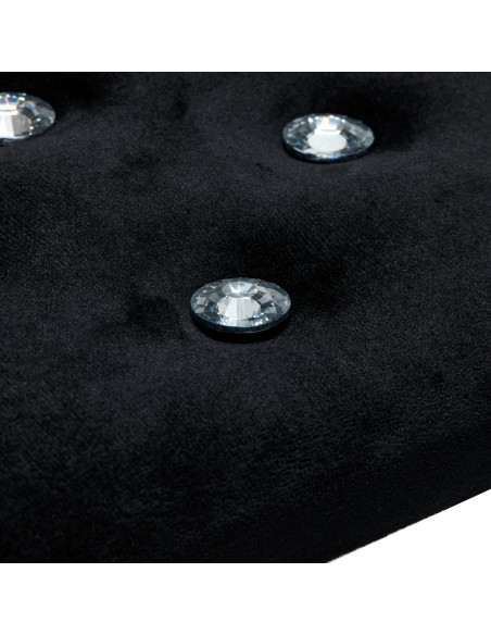 Momo Diamond manicure support stand Velour Black