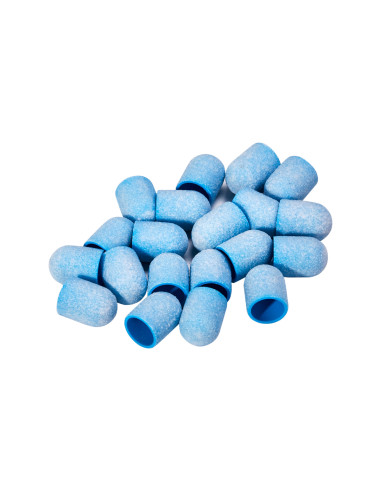 Exo blue med abrasive cap 10mm / 150 20pcs Hard Cap