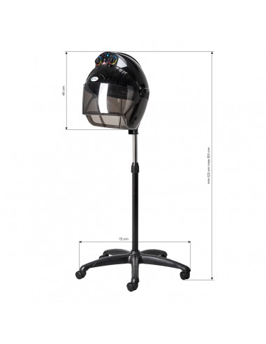 Gabbiano Centurion LVI-203S three-speed ionic standing hair dryer black