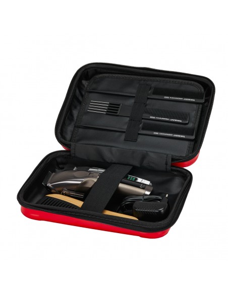 Barber hairdressing case red