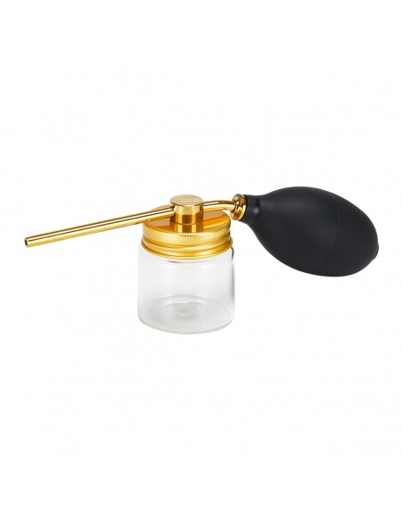 Barber's talcum powder sprayer gold