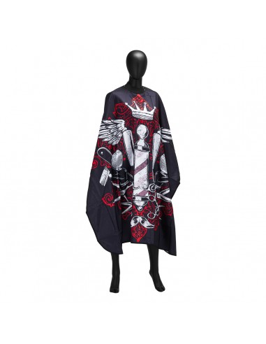 Barber hairdressing cape with elastic band J-457