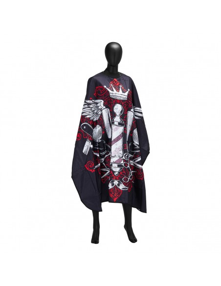 Barber hairdressing cape with elastic band J-457