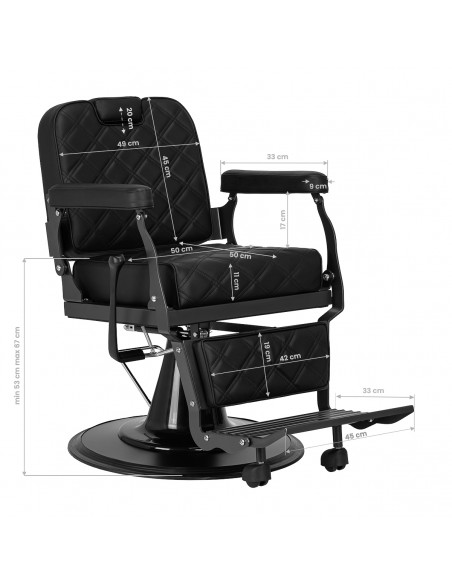 Barber chair Carlos Black