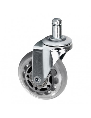 Roll Speed silver press-on stool wheel set of 5 pieces