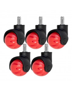 Roll Speed Ball press-on stool wheel set of 5 pieces