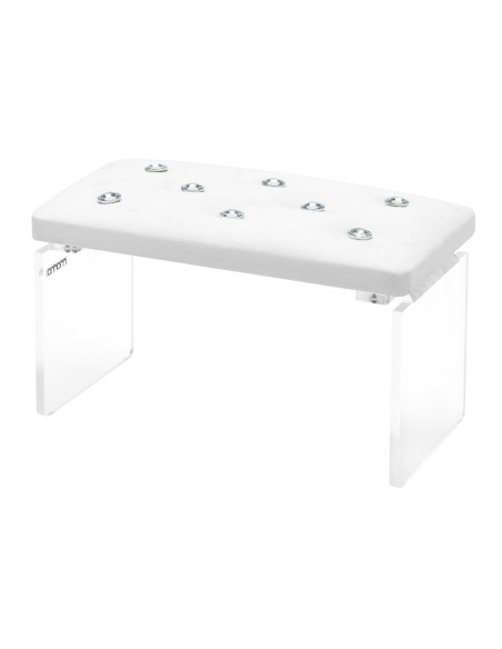 Momo Diamond manicure support stand Velour white