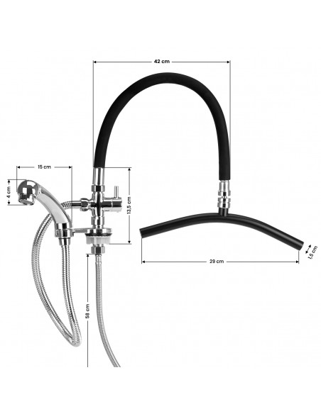 Rain shower mixer
