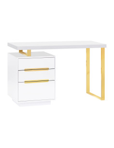 COSMETIC DESK 3311G WHITE GOLD