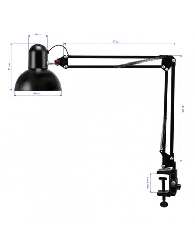 PiX 314 desk lamp black