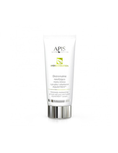Apis hydro evolution extremely moisturizing gel mask with pear and rhubarb aquaxtrem ™ 200ml