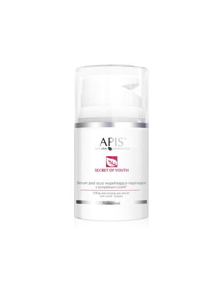 Apis secret of youth, a filling and smoothing eye serum with a 50ml linefill complex