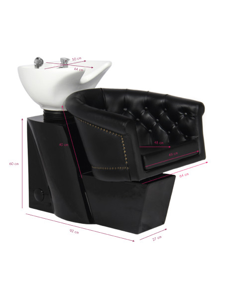 Gabbiano black hairdressing wash unit London