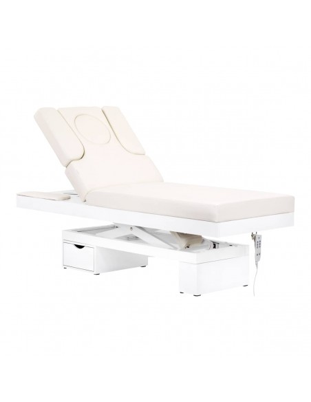 Spa cosmetic couch azzurro 815b in shiny white