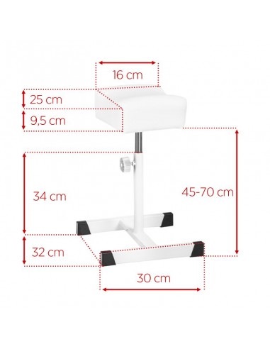 White bell pedicure footrest