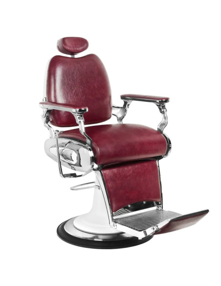 Gabbiano barber armchair moto style burgundy
