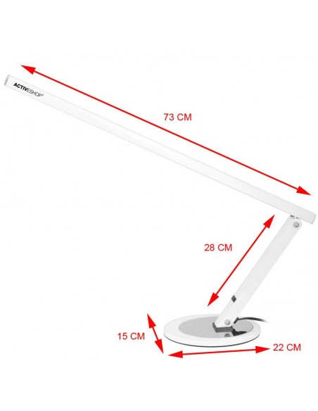White led slim desk lamp
