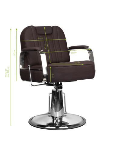 Gabbiano brown stern barber chair