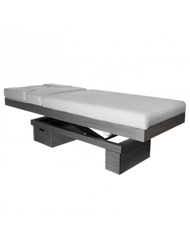 Spa cosmetic bed azzurro wood 815b heated light gray
