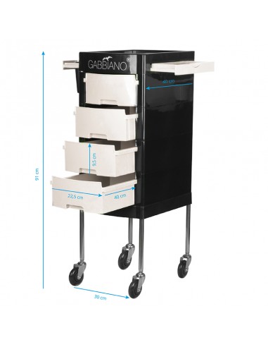 Gabbiano hairdressing assistant ft65-1 black / white
