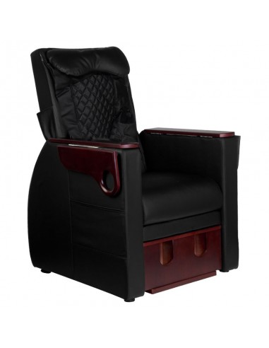 Spa chair for pedicure with back massage azzurro 101 black
