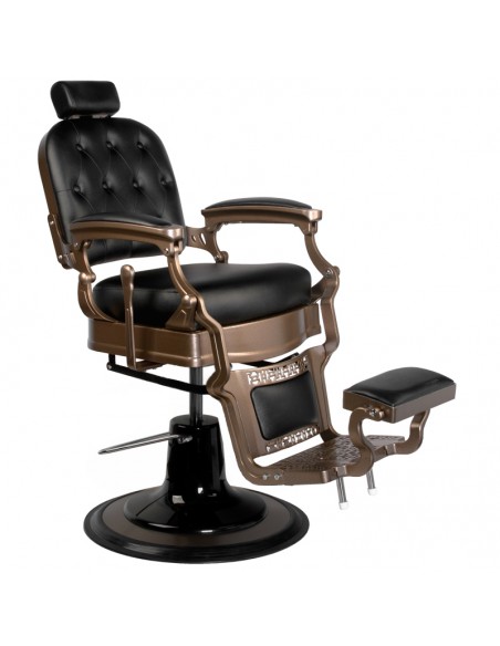 Old Ernesto Black Barber Chair Gabbiano