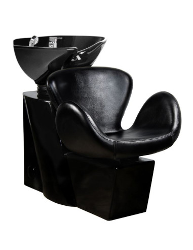 Gabbiano amsterdam hair wash unit black / black bowl