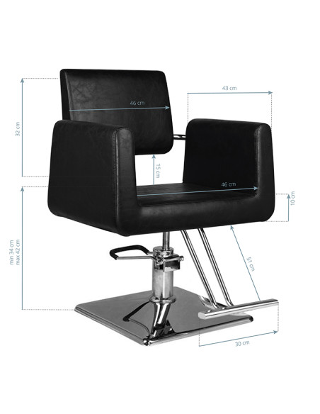 Hair system hairdressing chair sm313 black
