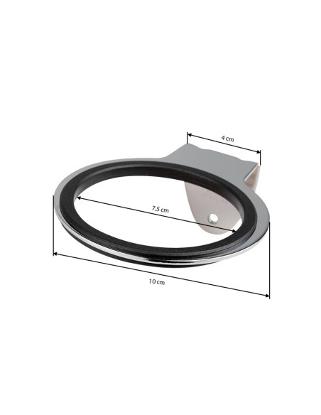 Wall-mounted holder for a hair dryer q96 chrome