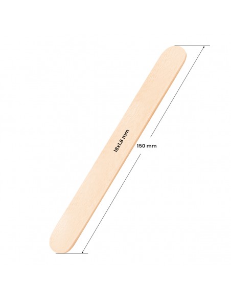 Large wooden spatula 150x18x1.8mm - 150 pieces