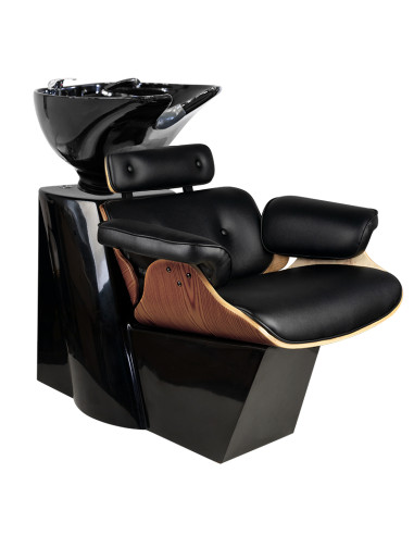 Gabbiano barber wash unit florence black walnut