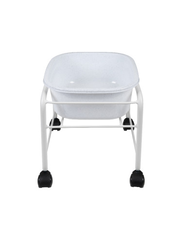Simple pedicure tray with white wheels