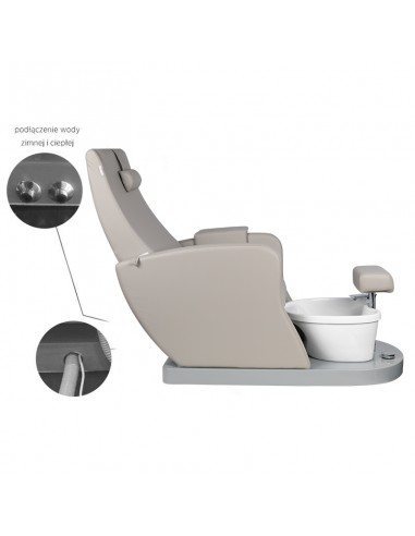 Spa chair for pedicure azzurro 016 gray