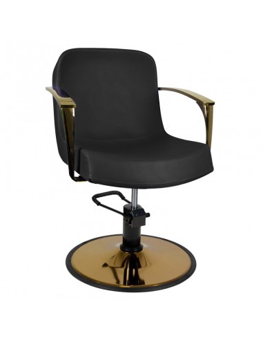 Gabbiano styling chair golden Bologna black