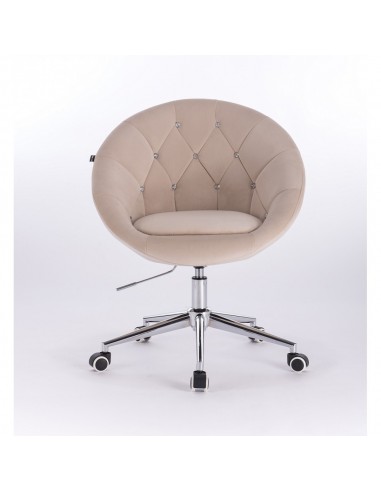 Hroove Salon Chair On Wheels - Beige BFHR8516CK