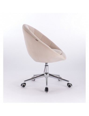 Hroove Salon Chair On Wheels - Beige BFHR8516CK