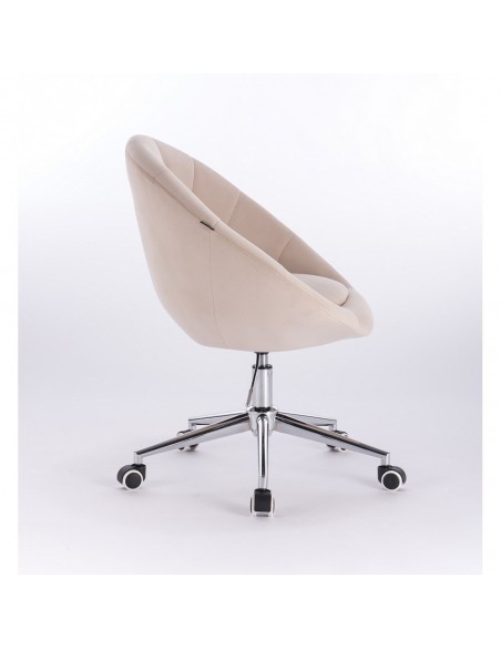 Hroove Salon Chair On Wheels - Beige BFHR8516CK